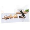 jojofuny Creative Curved Wooden Phone Holder for Desk Durable Walnut Phone Case Base Bracket for Smartphones and Tablets Viewing Office Home view 2