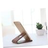 jojofuny Creative Curved Wooden Phone Holder for Desk Durable Walnut Phone Case Base Bracket for Smartphones and Tablets Viewing Office Home view 3