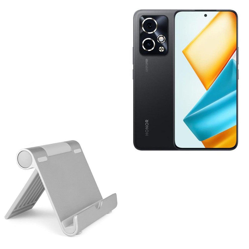BoxWave Stand and Mount Compatible with Honor 90 GT - VersaView Aluminum Stand, Portable, Multi Angle Viewing Sturdy