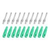 10Pcs 4mm 7Pin Banana Plug Copper 32A Male Plugs Stackable Sleeve Tight, Suitable for Speaker, TV, Computer, Efficient Connection with PVC Insulation (Green) view 1