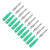 10Pcs 4mm 7Pin Banana Plug Copper 32A Male Plugs Stackable Sleeve Tight, Suitable for Speaker, TV, Computer, Efficient Connection with PVC Insulation (Green) view 2