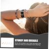 10 Pcs Strap Decorative Ring Watches Watchband Anchor Charm Aplee Watch Band Rings Fine Belt Ring, 0.3X0.6X2.3CMx2pcs, Alloy, no gemstone view 3