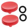 jojofuny 10pcs Soft Shutter Release Button for Cameras Concave Design for Improved Grip and Precision Easy Installation Sleeves Flower Pattern view 2
