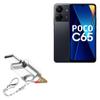 BoxWave Adapter Compatible with Poco C65 - Micro SD Card miniReader, USB Type-C OTG Reader USB3.0 Adapter Keychain - Metallic Silver view 1