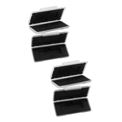 jojofuny 4pcs Hard Drive Storage Box Scientific Design High Strength for Dual Hard Disk