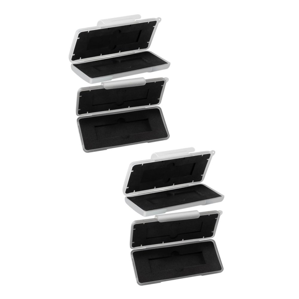 jojofuny 4pcs Hard Drive Storage Box Scientific Design High Strength for Dual Hard Disk