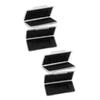 jojofuny 4pcs Hard Drive Storage Box Scientific Design High Strength for Dual Hard Disk view 1