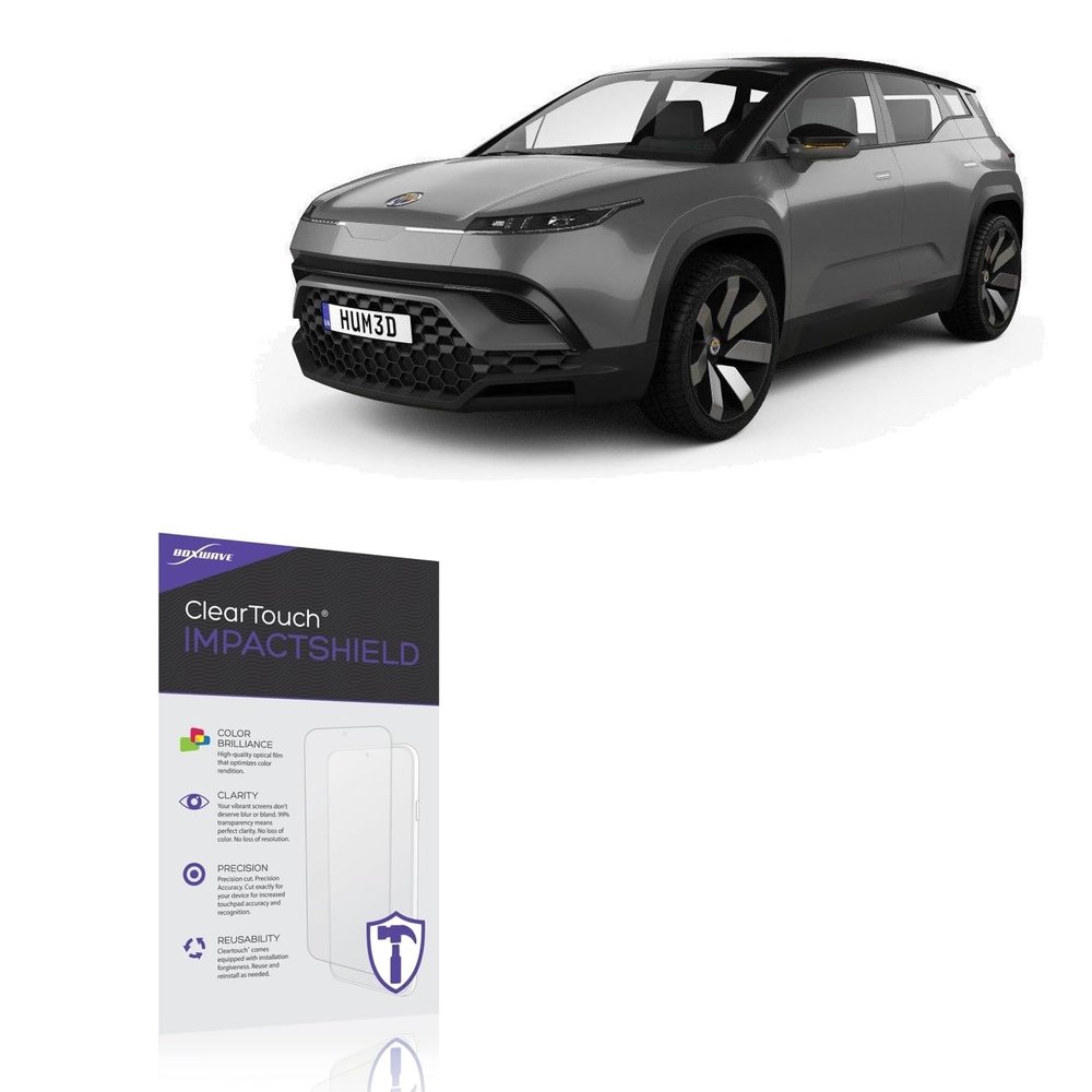 BoxWave Screen Protector Compatible with Fisker 2024 Ocean Display (17.1 in) - ClearTouch ImpactShield (2-Pack), Impenetrable Screen Protector Flexible Film