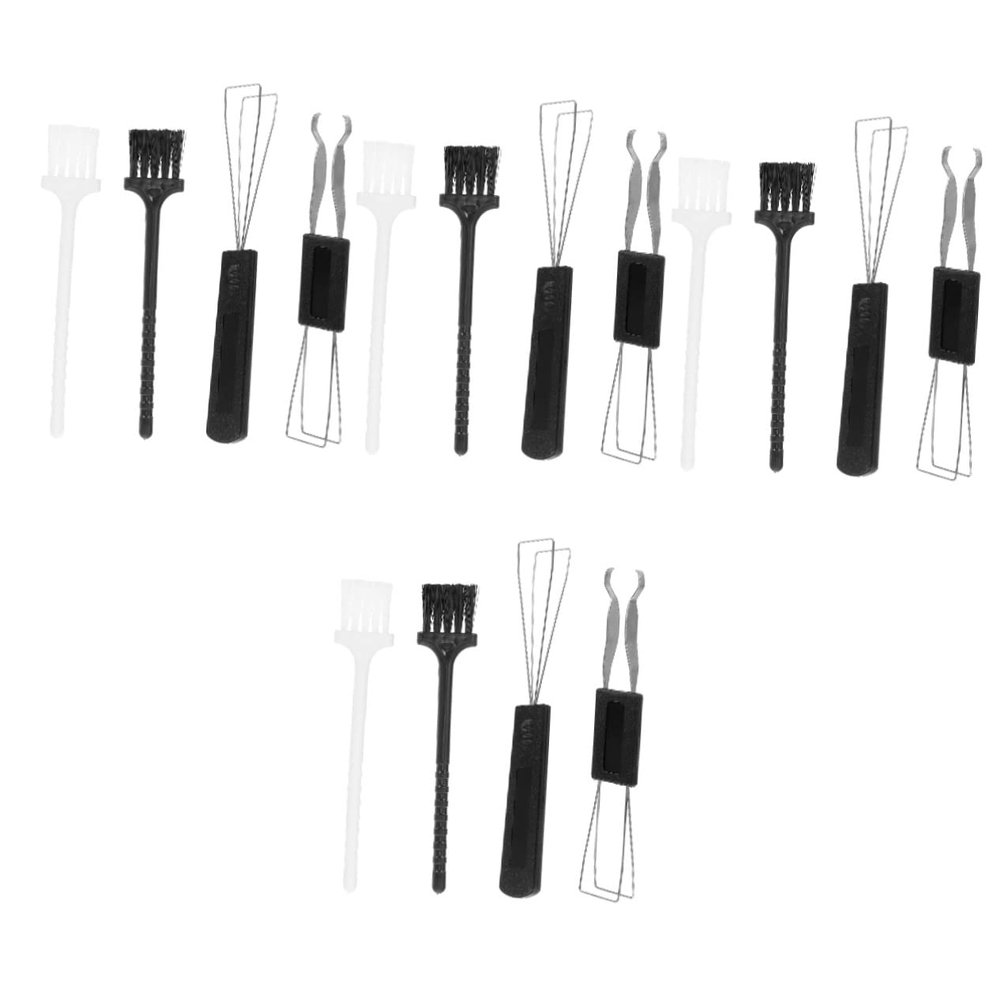 jojofuny 4sets Lightweight Compact Keyboard and Earphone Cleaning Brush Keycap Puller