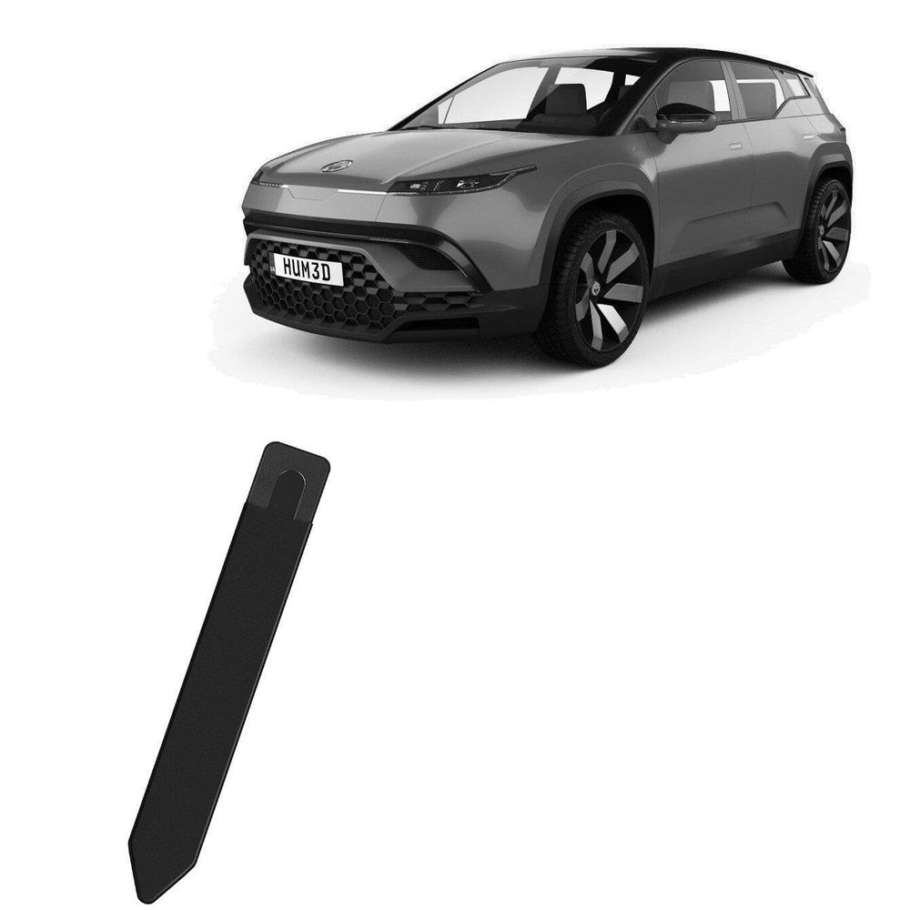 BoxWave Stylus Pouch Compatible with Fisker 2024 Ocean Display (17.1 in) - Stylus PortaPouch, Pen Stylii Holder Carrier Portable Self-Adhesive - Jet Black