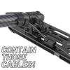 Bulletpoint Cable Organizer Kit - 7 Pack Rubber Cable Mangement with Self Adhesive for Securing Charging Wire/USB Cord/Power Cord in Car view 2