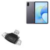 BoxWave Smart Gadget Compatible with Honor Pad X9 - AllReader SD Card Reader, microSD Card Reader SD Compact USB - Jet Black view 1