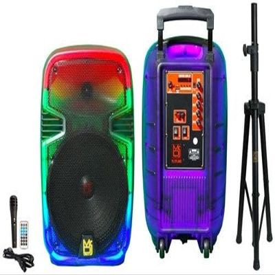 MR DJ USA PL15FLAME 15" Portable Translucent Bluetooth Speaker