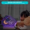 EGD Moon and Stars Night Light for Kids | Acrylic Table Lamp | Multicolor | 7" x 7" | USB LED | Touch Control view 2