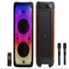 R DJ FLAME5500LED Professional Rechargeable Portable Dual 12 3-Way Full-Range Powered/Active DJ PA Multipurpose Live Sound Bluetooth view 1