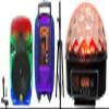 MR DJ PL15FLAME 15" Portable Translucent Bluetooth Speaker + Speaker Stand + LED Crystal Magic Ball view 1