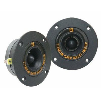 MR DJ HDT800B Pair 4" Speaker Size 400 Watt High Compression Aluminum Titanium Bullet Super Tweeter for Car, Van, ATV, UTV, Marine, Boat, Motorcycle, Motorsports, and Competition