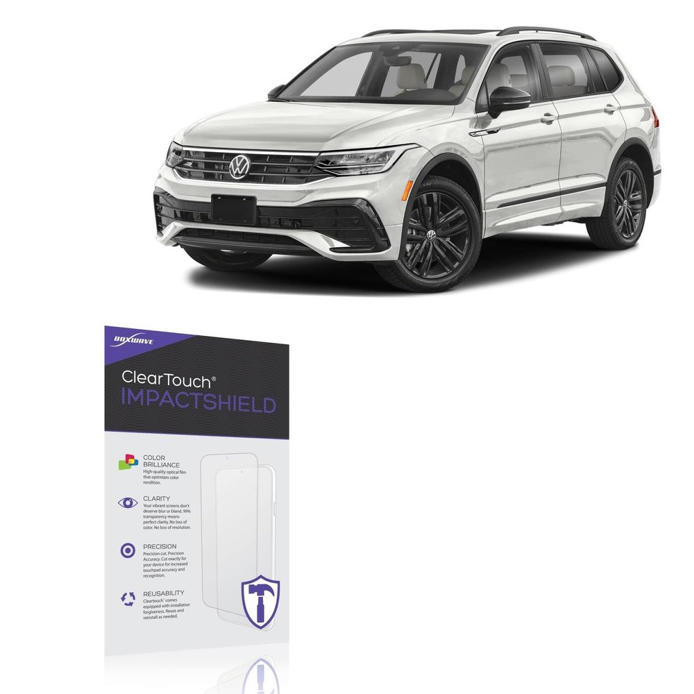 BoxWave Screen Protector Compatible with Volkswagen 2024 Tiguan Display (6.5 in) - ClearTouch ImpactShield (2-Pack), Impenetrable Screen Protector Flexible Film