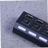 jojofuny 3pcs USB Multi Port Hub Port USB Expander for Laptop Notebook Compact Splitter Led Indicator Black view 3