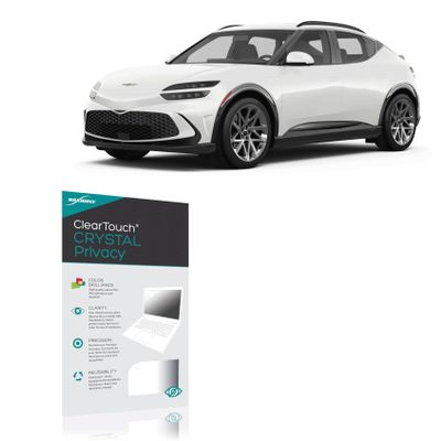 BoxWave Screen Protector Compatible with Genesis 2024 GV60 Cluster Display (12.3 in) - ClearTouch Crystal Privacy (2-Pack), Privacy Screen Protector Flexible Film Clear