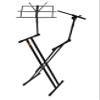 Mr Dj KS700 Key Board Stand with Music Note and Microphone Holder view 1