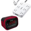 Sharp Big Bang Alarm Clock Surge USB Power Strip with Widely Spaced Outlets view 1