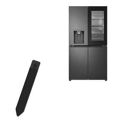 BoxWave Stylus Pouch Compatible with LG 642L InstaView French Door Refrigerator - Stylus PortaPouch, Pen Stylii Holder Carrier Portable Self-Adhesive - Jet Black