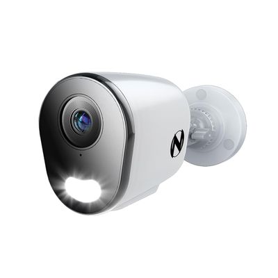 Night Owl Add On Wired IP 4K HD Indoor/Outdoor Deterrence Camera with 2-Way Audio (1-Pack) - Camera Cable Not Included (Requires Compatible NVR - Sold Separately)