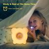 AVEKI Night Light for Kids, Cute Silicone Nursery Night Light with 30-Minute Timer & 3-Level Dimmable, Kids Alarm Clock for Bedroom, Rechargeable Bedside Touch Lamp Gifts for Boys Girls (Clock) view 4