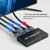 MOUDOAUER 3 in 1 Out 4K HDMI Switch 3-Port Display Selector HDMI Splitter Switcher with Remote Control for HDTV PC Gamepad Console view 3