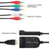 5RCA HDMI to Scaler Male RGB Component YPbPr Video and R/L Audio Scaler Adapter Converter view 4