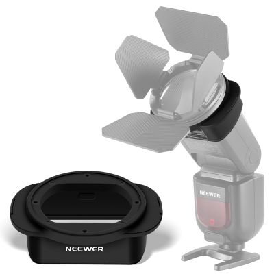 NEEWER SFR2 Silicone Square Flash Head Adapter Ring for Z760 NW760 NW700 NW620 NW635II TT560 Square Speedlight M12 Dome Diffuser CRM2 Magnetic Round Flash Head Accessory Color Gel Kit