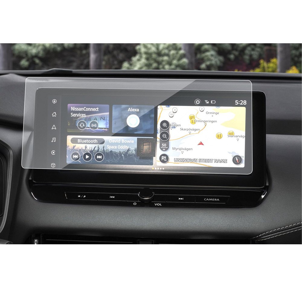 SXCY Fit for 2024 2025 Nissan Rogue Screen Protector 2025 Rogue (SL/Platinum) Accessories 2025 Rogue Navigation Display Screen Protector(9H Glass)