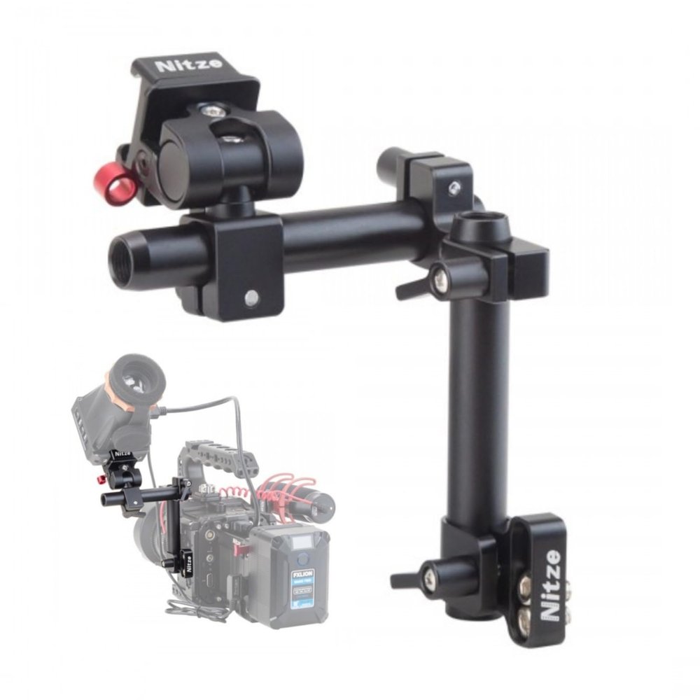 Nitze Swivel and Tilt Camera Cage EVF with TILT and Swivel Adjustment - EVF-K02 Compatible with Portkeys L-Eye