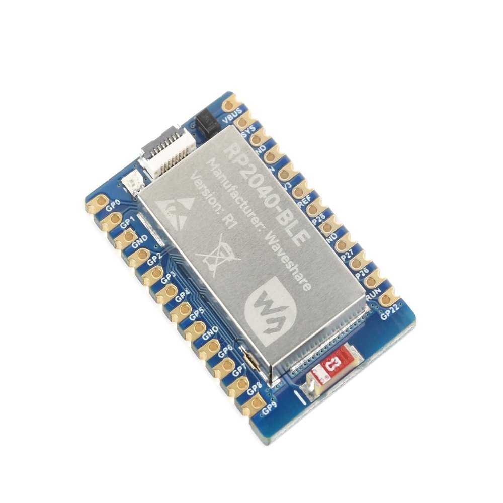 waveshare RP2040-BLE Mini Development Board Based on Raspberry Pi Microcontroller Chip RP2040,Dual-Core Arm Processor,Supports Bluetooth 5.1 Dual Mode