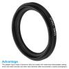 PATIKIL 37mm-30mm Metal Step Down Ring, Camera Lens Filter Adapter Ring Aluminum Filter Adapter Ring for Camera Lenses Hood, Black view 4