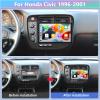podofo 2G+64G Car Stereo for Honda Civic 1996-2001 with Wireless Apple Carplay & Android Auto, 9 Inch Touchscreen Car Radio with Bluetooth/GPS/WiFi/SWC/FM&RDS Radio + AHD Backup Camera + MIC view 2