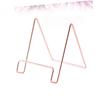 Angoily Metal Electroplated Stand Small Bookshelf Desk Shelves Lap Holder Curved Design Portable for Home Office view 3