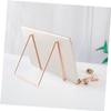 Angoily Metal Electroplated Stand Small Bookshelf Desk Shelves Lap Holder Curved Design Portable for Home Office view 4