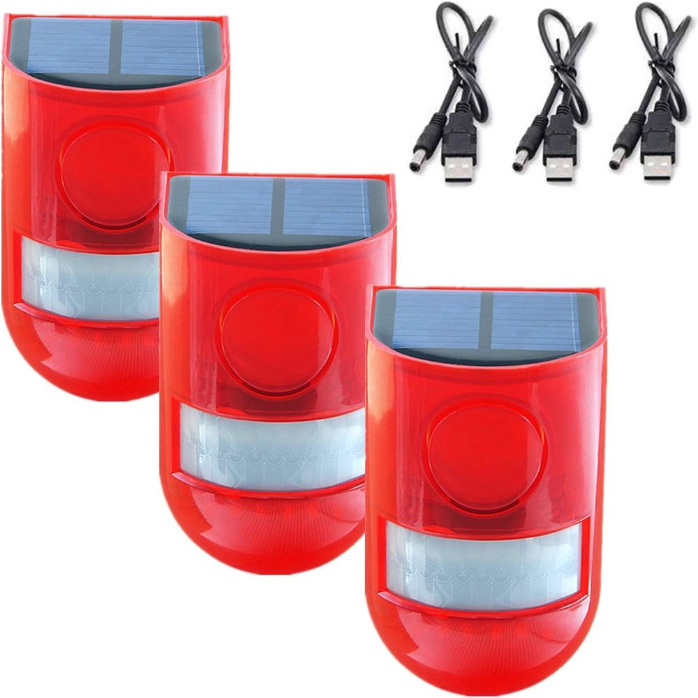 ChunHee Solar Sound & Light Motion Sensor Alarm