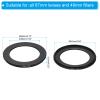 PATIKIL 67mm-49mm Metal Step Down Ring, Camera Lens Filter Adapter Ring Aluminum Filter Adapter Ring for Camera Lenses Hood, Black view 2