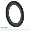 PATIKIL 67mm-49mm Metal Step Down Ring, Camera Lens Filter Adapter Ring Aluminum Filter Adapter Ring for Camera Lenses Hood, Black view 4