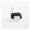 100Pcs Flat Nail Cable Clip Mount Wall Home DIY Square Clamp Office Card Fixing (Color : Black, Size : 14mm 100PCS) view 3