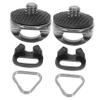 2 Sets Camera Adapter Accessories Wrist Strap Split Ring Hook for Camera Lanyard With Hook Belt Ring, As Shown, 2X2X2CM view 1
