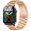 Compatible for Donerton T50S T50H Smart Watch Band, Lamshaw Quick Release Stainless Steel Metal Replacement Straps Compatible for Donerton T50S T50H 1.85" Smartwatch/Uaue T50S 1.85" Smart view 1