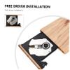Angoily USB 3.0 External DVD Drive Type-c Portable DVD Burner Player for Laptops Desktops Wood Grain DVD Writer Driver view 3