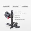 DirectNine Basics Nitze EVF-K03 Universal EVF Mount with QR NATO Clamp to ARRI Rosette Holder, NATO Rail and 15mm Rod Anti-Off NATO Rail Compatible with Portkeys OEYE Z Cam Electronic Viewfinder view 2