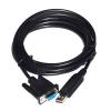 F1T`D2I FT232RL USB to D-SUB 9 PIN DB9 Female Adapter RS232 Converter Serial Communication Cable Fit Compatible Sick CLV Barcode Scanner to PC(3m) view 2