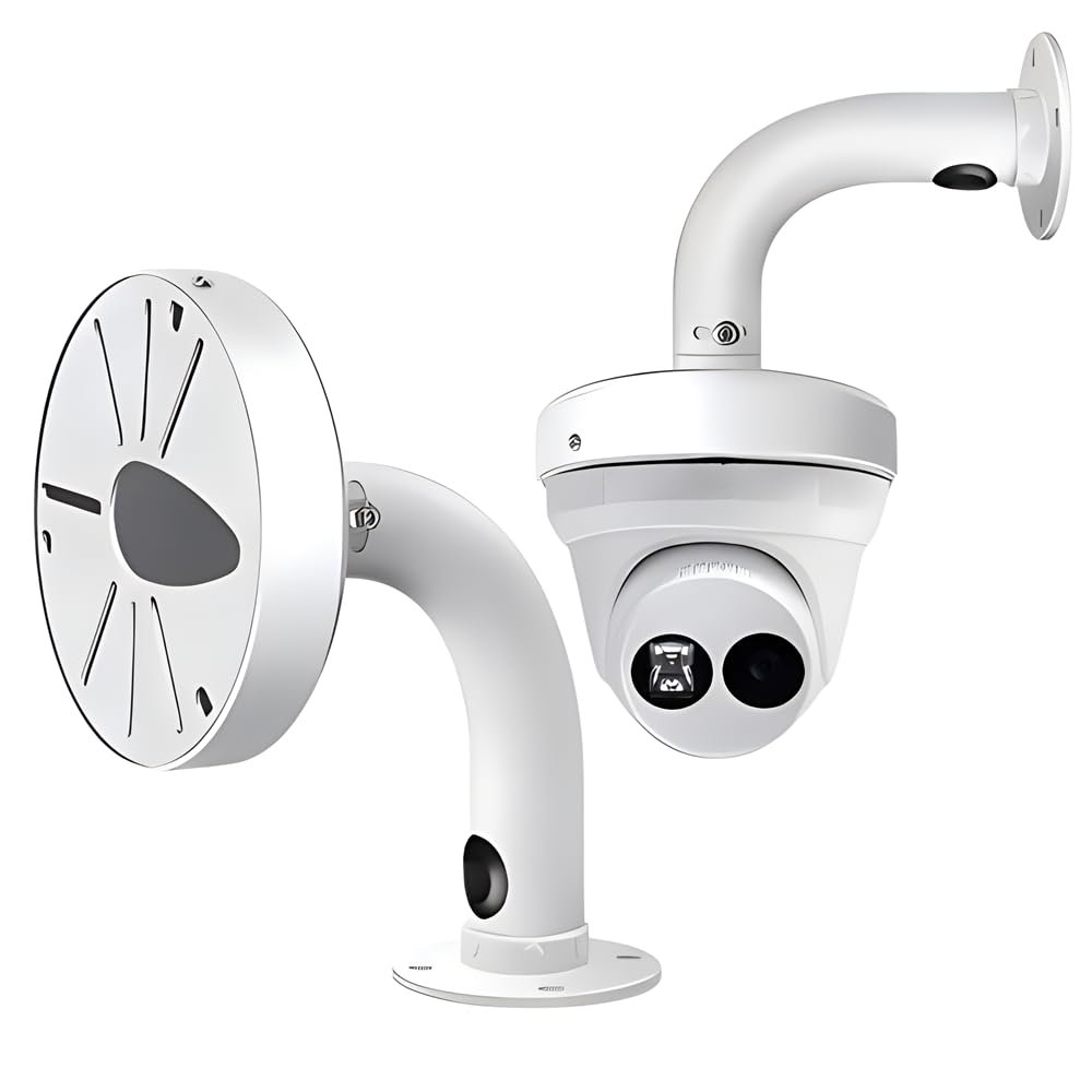 Security Camera Mount Bracket, Aluminum Indoor Outdoor Dome Camera Mount Universal Camera Wall Mounting Bracket for CCTV Security Camera/IP Camera (Length 14.5inch/37cm)