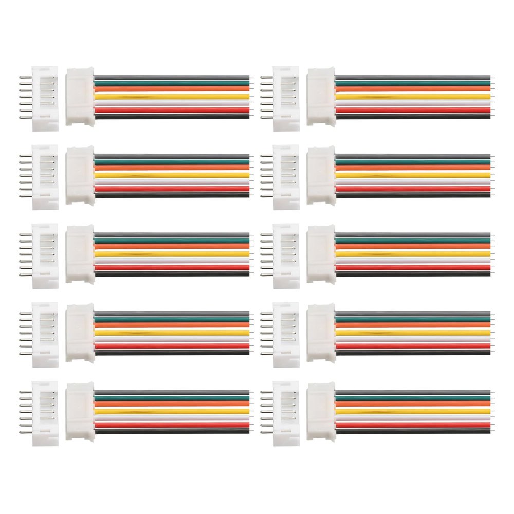 MECCANIXITY Pack of 10 PH 2.0 Single Female Connector Plug 7 Pins with 20cm